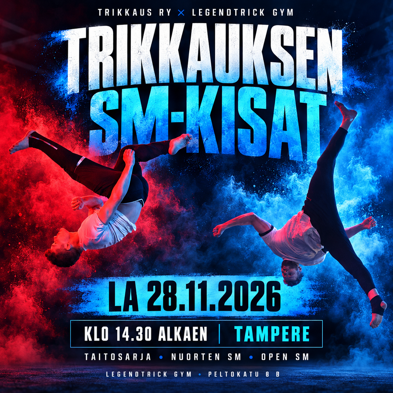Trikkauksen SM-kisat 28.11.2026 Tampereella